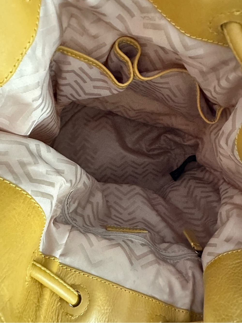 Via Spiga Canvas and Leather Sling Bucket Bag - Picture 8 of 16